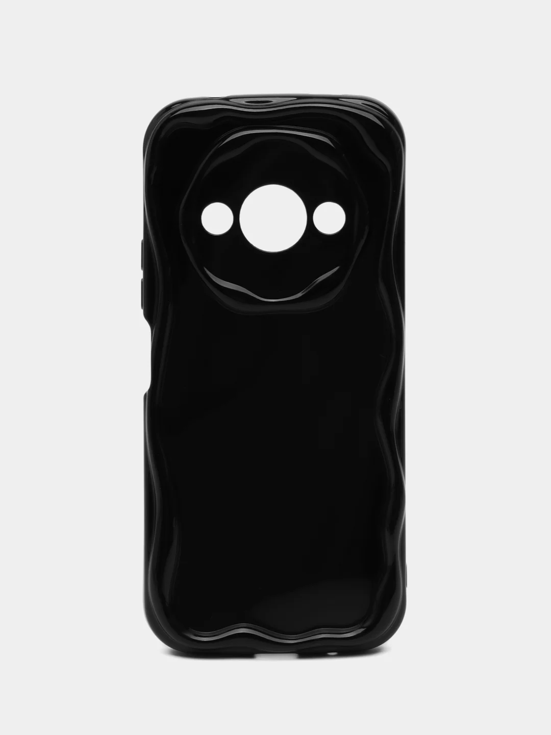 Черный чехол для Xiaomi Redmi A3/Poco C61 (Сяоми Редми А3/Поко С61), прозрачный, противоударный