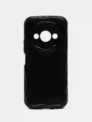 Черный чехол для Xiaomi Redmi A3/Poco C61 (Сяоми Редми А3/Поко С61), прозрачный, противоударный