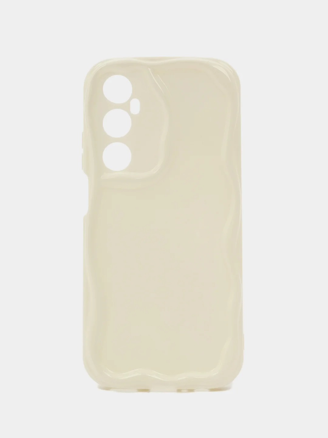Молочный чехол для Realme C65 4G (Реалми С65 4 Джи), прозрачный противоударный