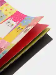Набор цветной бумаги "Кошки" А4, 16 листoв, 8 цветов "