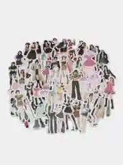 Конфетный наклейки стикеры K-pop девушки, 60 штук