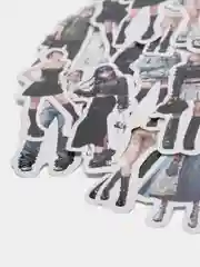 Черный наклейки стикеры K-pop девушки, 60 штук