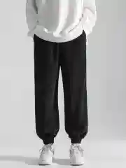 Черный брюки мужские, вельветовые спортивные