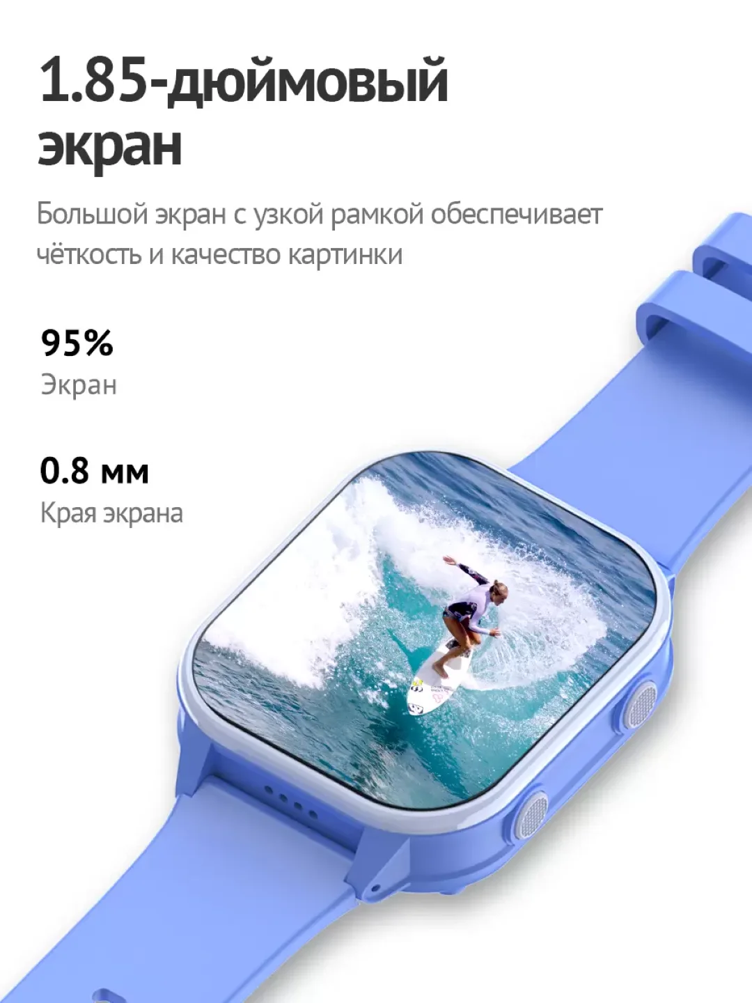 Часы Smart Baby Watch Wonlex KT19pro, голубые