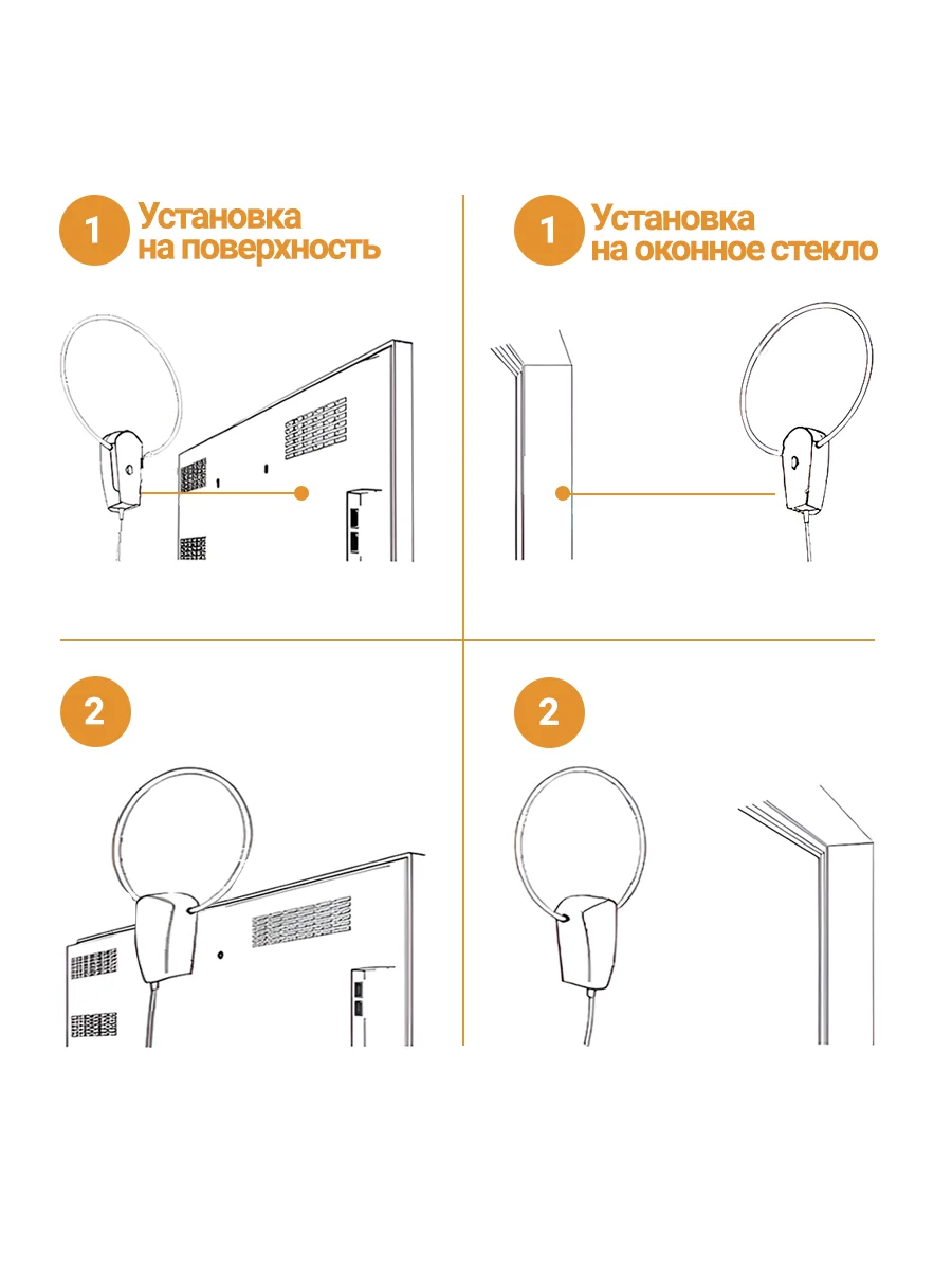 Антенна комнатная Волжанка активная TWIN USB 5м, с присоской