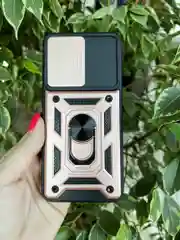 Розовый чехол противоударный armors для Samsung A33 5G / Самсунг А33 5G с защитой камеры