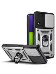 Серебряный чехол противоударный armors для Samsung A22 4G и M22 и M32 / Самсунг А22 и М22 и М32