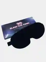 Черный маска для сна 3D, повязка на глаза, с регулируемым ремешком для комфортного сна