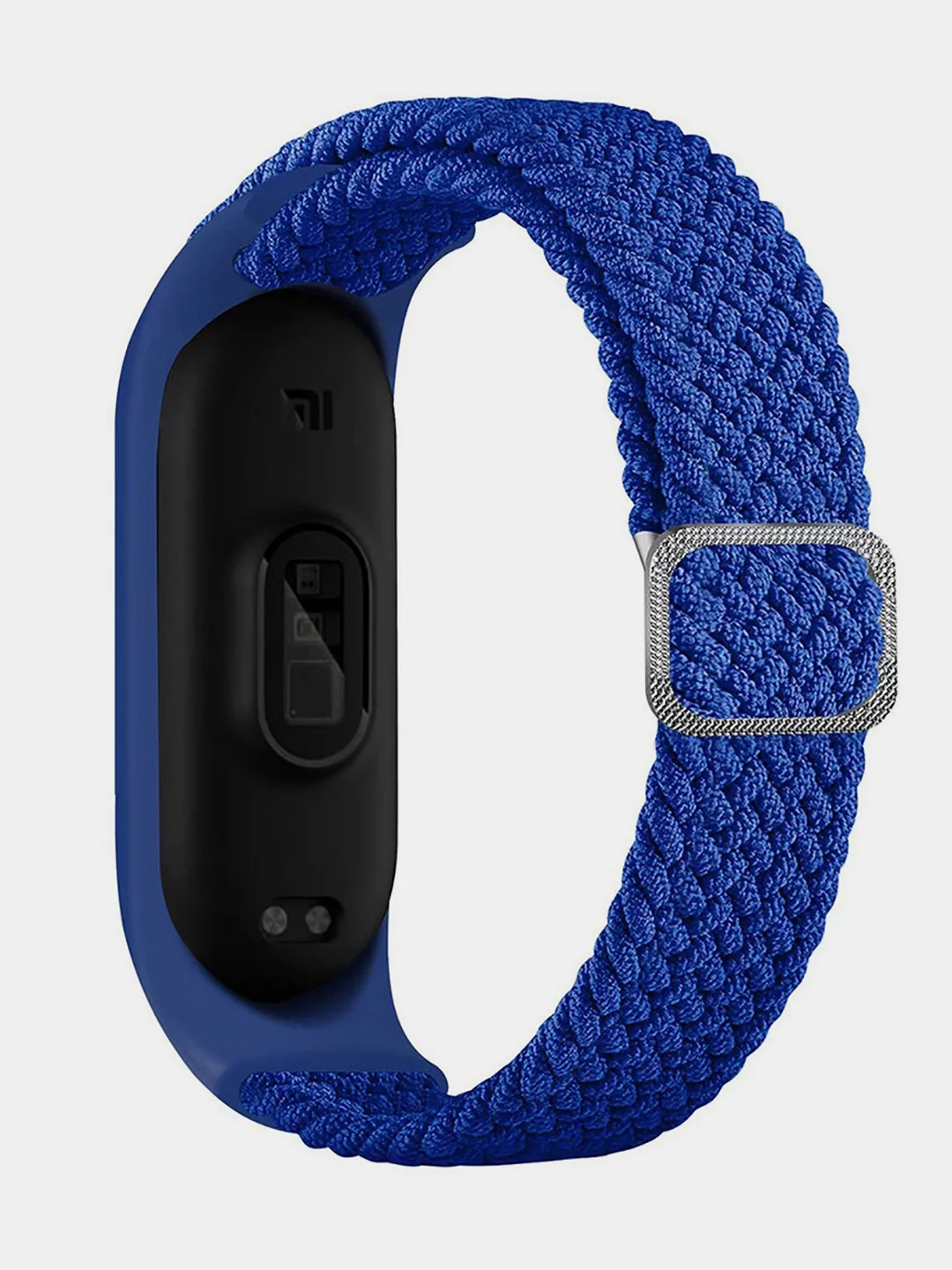Синий ремешок матерчатый с пряжкой, для Xiaomi Mi Band 3, 4, 5, 6, 7