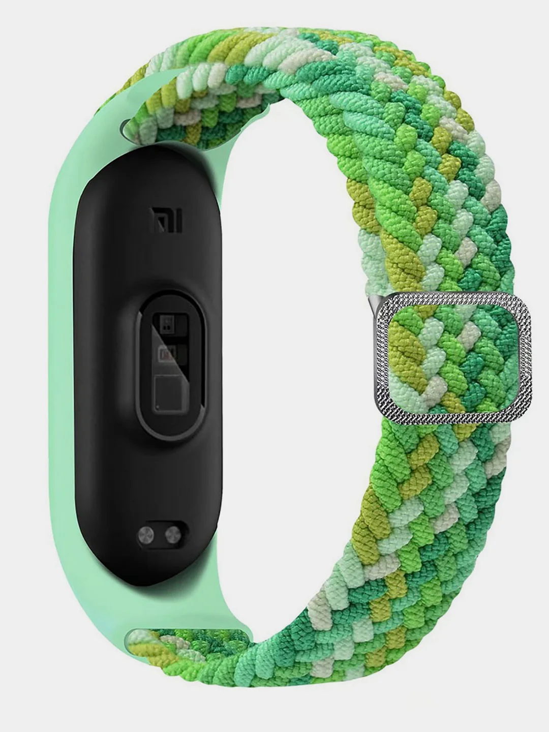 Лайм ремешок матерчатый с пряжкой, для Xiaomi Mi Band 3, 4, 5, 6, 7