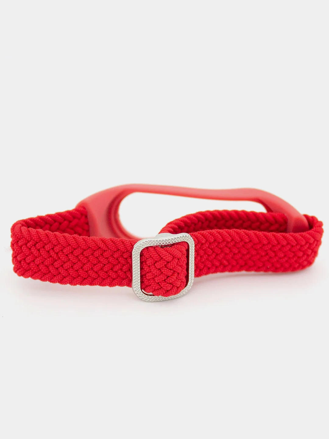 Красный ремешок матерчатый с пряжкой, для Xiaomi Mi Band 3, 4, 5, 6, 7
