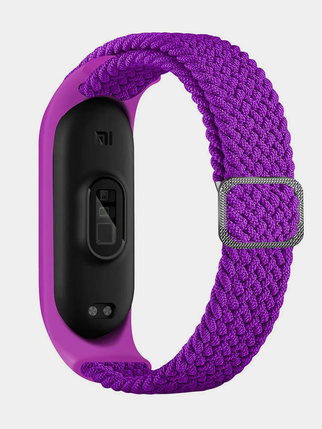 Фиолетовый ремешок матерчатый с пряжкой, для Xiaomi Mi Band 3, 4, 5, 6, 7