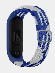 Темно-синий ремешок матерчатый с пряжкой, для Xiaomi Mi Band 3, 4, 5, 6, 7