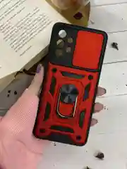 Красный чехол противоударный armors для Samsung A32 4G / Самсунг А32 с защитой камеры