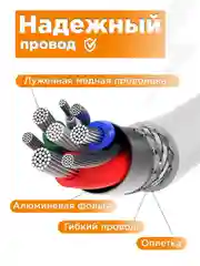 Зарядное устройство для iPhone и Android, 35 w, быстрая зарядка, с кабелем Type-C - Type-C