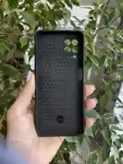 Серебряный чехол противоударный armors для Samsung A12 и M12 / Самсунг А12 и М12 с защитой камеры