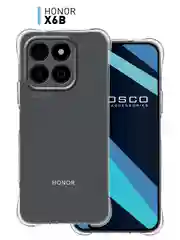 Чехол для Honor X6b противоударный силиконовый ROSCO прозрачный с защитой камер, углами