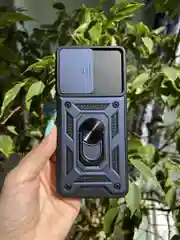 Темно-синий чехол противоударный armors для Samsung A12 и M12 / Самсунг А12 и М12 с защитой камеры