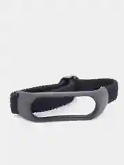 Черный ремешок матерчатый с пряжкой, для Xiaomi Mi Band 3, 4, 5, 6, 7