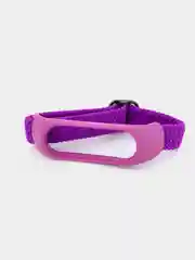 Фиолетовый ремешок матерчатый с пряжкой, для Xiaomi Mi Band 3, 4, 5, 6, 7