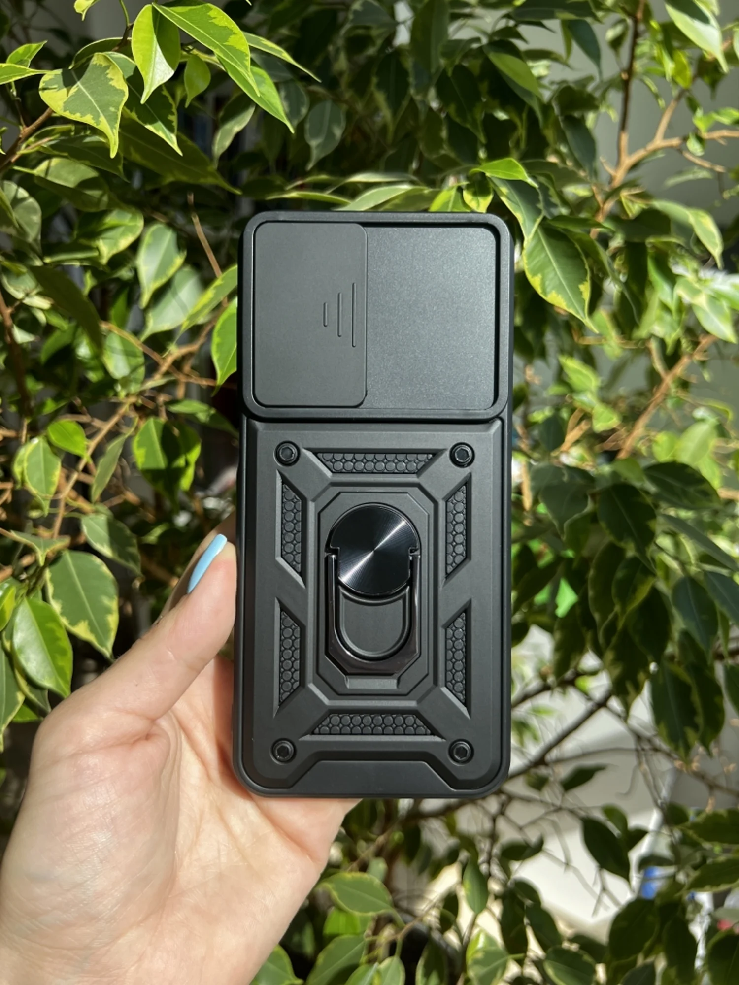 Черный чехол противоударный armors для Samsung A23 4G / Самсунг А23 4G с защитой камеры