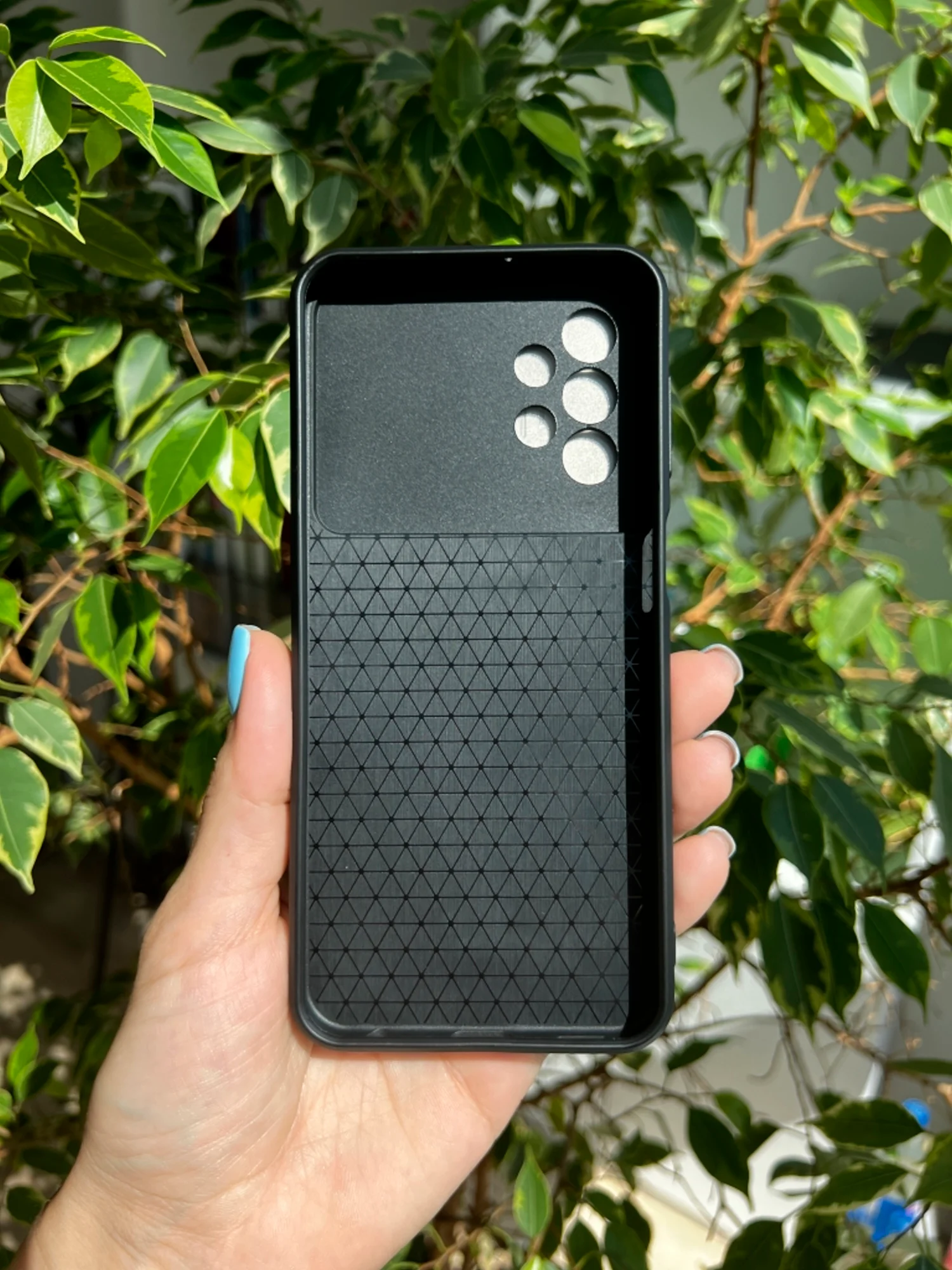 Серебряный чехол противоударный armors для Samsung A23 4G / Самсунг А23 4G с защитой камеры