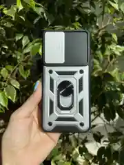 Серебряный чехол противоударный armors для Samsung A23 4G / Самсунг А23 4G с защитой камеры