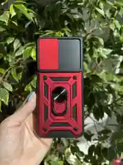 Красный чехол противоударный armors для Samsung A23 4G / Самсунг А23 4G с защитой камеры