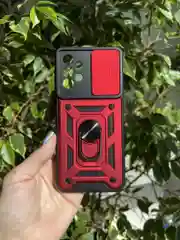 Красный чехол противоударный armors для Samsung A23 4G / Самсунг А23 4G с защитой камеры