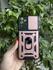 Розовый чехол противоударный armors для Samsung A23 4G / Самсунг А23 4G с защитой камеры
