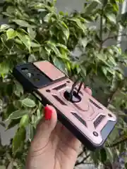 Розовый чехол противоударный armors для Samsung A13 4G / Самсунг А13 4G с защитой камеры