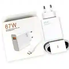 Зарядное устройство Quick charge 67w с кабелем usb type-c 6A Адаптер быстрая turbo зарядка