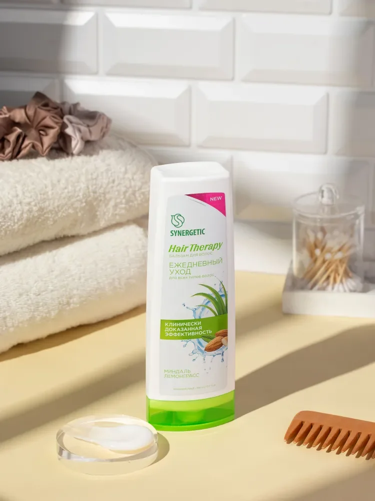 Бальзам для волос SYNERGETIC "Ежедневный уход" HAIR THERAPY, 360 мл