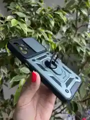 Зеленый чехол противоударный armors для Samsung A13 4G / Самсунг А13 4G с защитой камеры