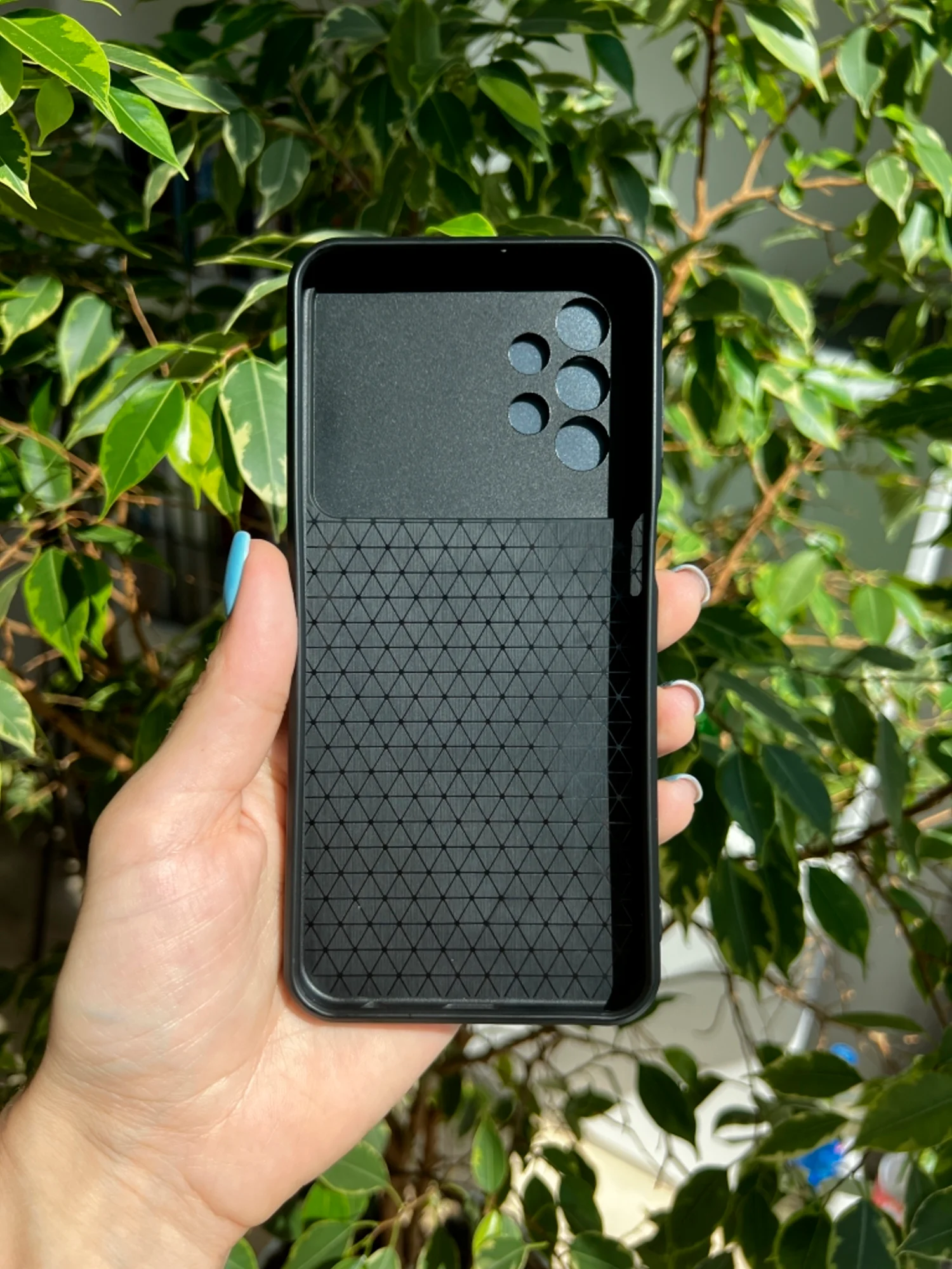 Темно-синий чехол противоударный armors для Samsung A13 4G / Самсунг А13 4G с защитой камеры