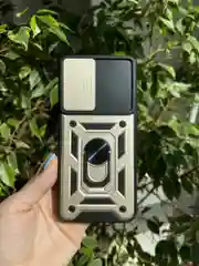 Золотой чехол противоударный armors для Samsung A13 4G / Самсунг А13 4G с защитой камеры