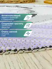 Сиреневый коврик для ванной комнаты "Дельфины" 65х48 см, ВИЛИНА