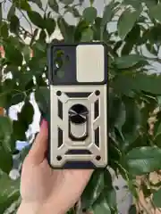 Золотой чехол противоударный armors для Samsung A04S / Самсунг А04S с защитой камеры