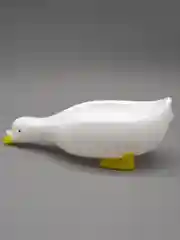 Белый мыльница уточка со сливом