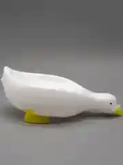 Белый мыльница уточка со сливом