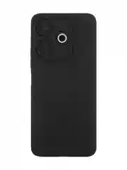 Черный чехол для Xiaomi Redmi 13 4G/ 5G силиконовый BROSCORP матовый/ прозрачный с защитой камер