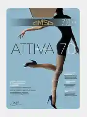 Черный капроновые колготки Omsa Attiva