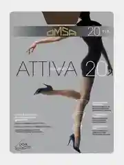Коричневый капроновые колготки Omsa Attiva