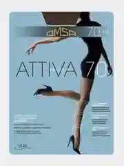 Коричневый капроновые колготки Omsa Attiva