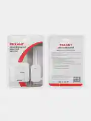 Беспроводной дверной звонок REXANT, c цифровым кодированием, 52 мелодии, 150м, IP56, белый