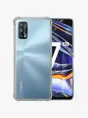 Чехол для Realme 7 Pro, Реалми 7 Про, силиконовый, прозрачный с усиленными углами