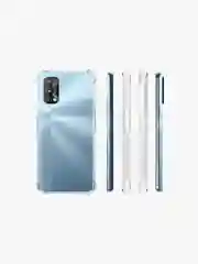 Чехол для Realme 7 Pro, Реалми 7 Про, силиконовый, прозрачный с усиленными углами