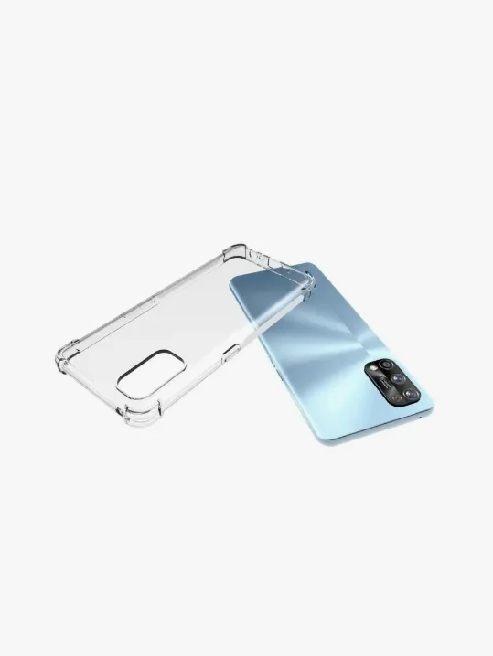 Чехол для Realme 7 Pro, Реалми 7 Про, силиконовый, прозрачный с усиленными углами