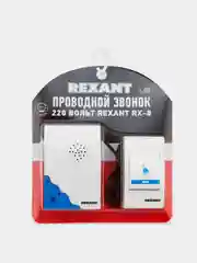 Звонок электрический REXANT RX-8, с проводом и кнопкой, 36 мелодий