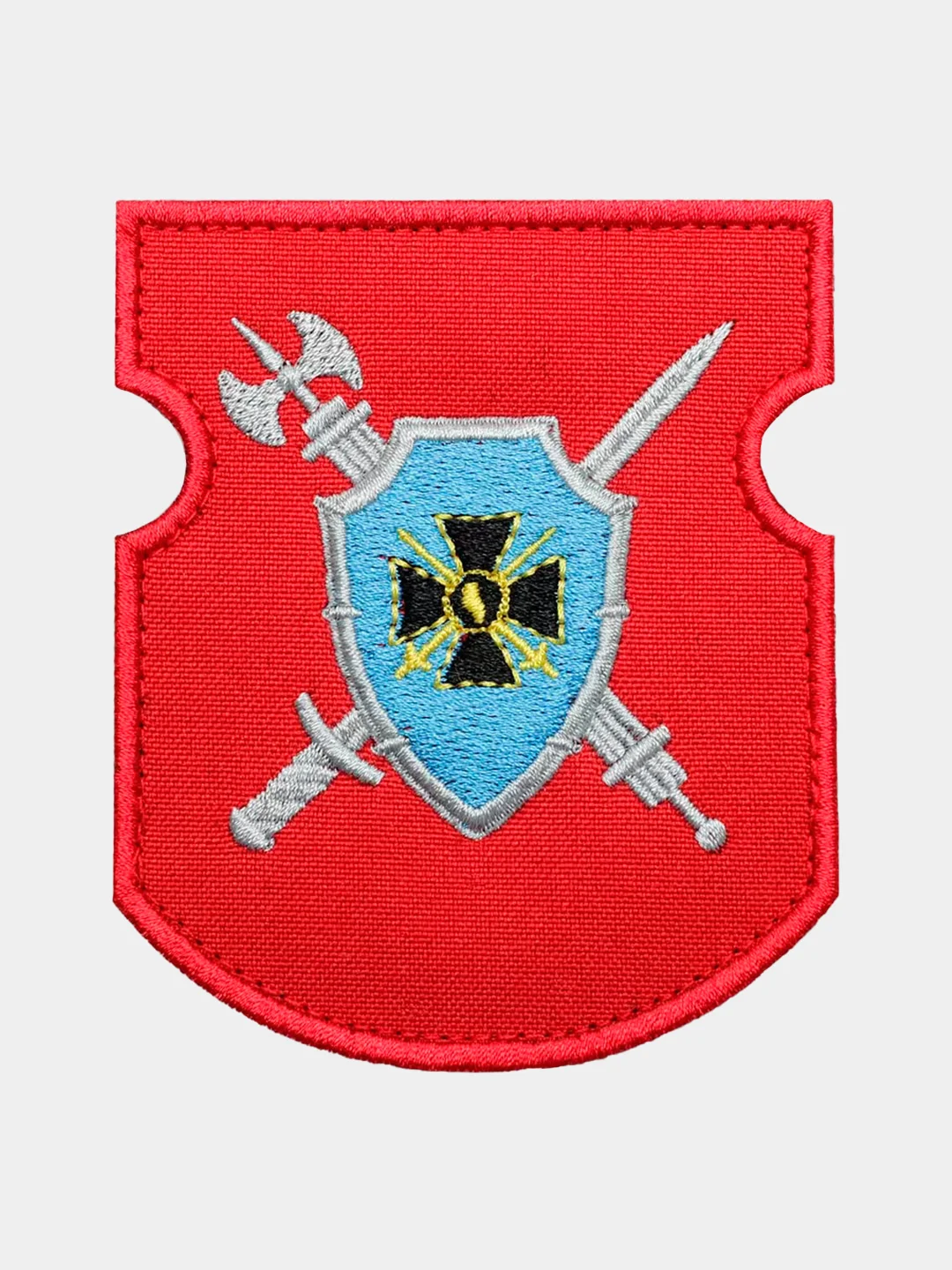 Красный нашивка шеврон на одежду Военная полиция (южный округ), на липучке